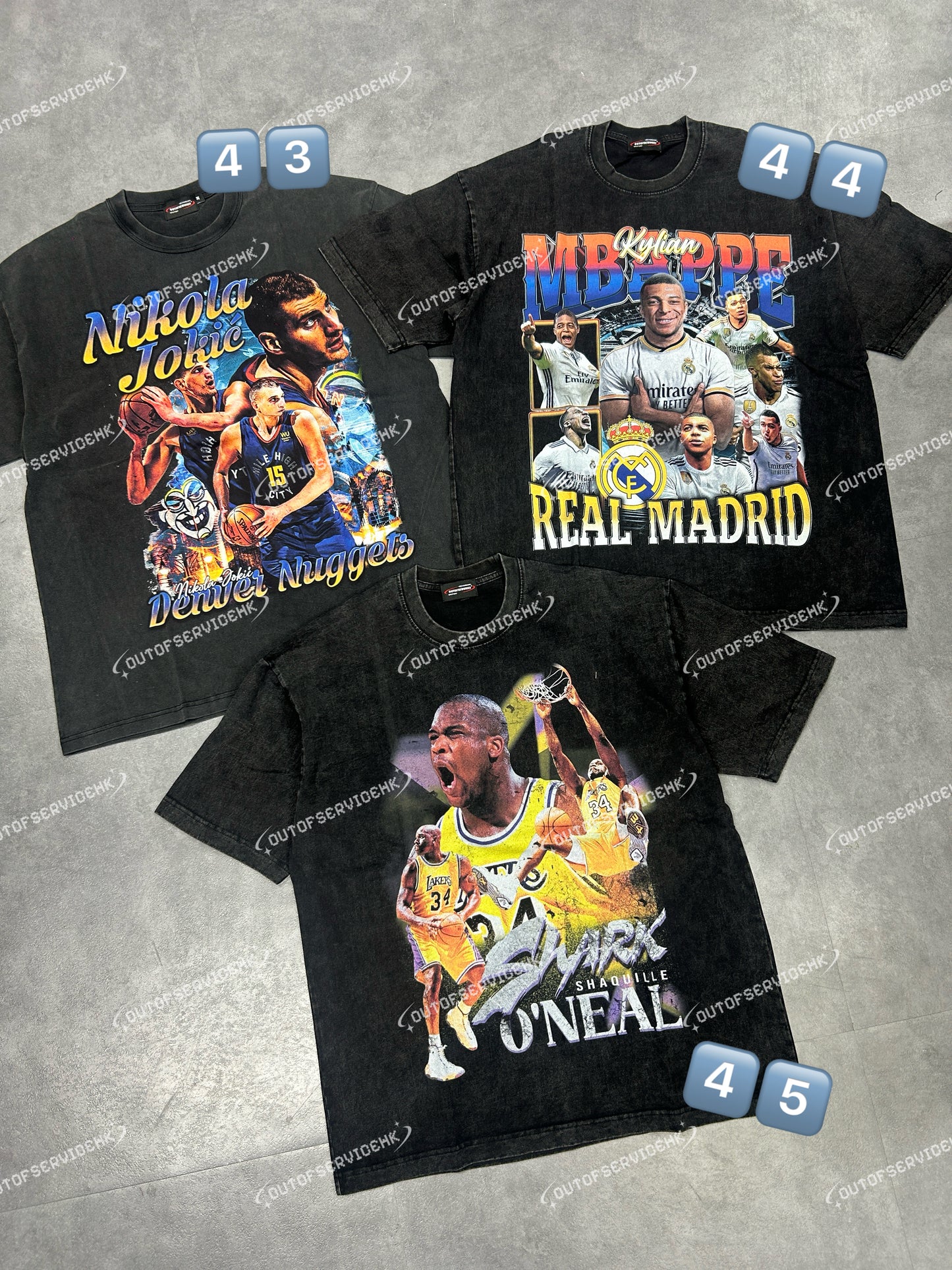 (BUY 2 GET 2 FREE !!!) (買2送2) NBA/RAPPER Washed Tee