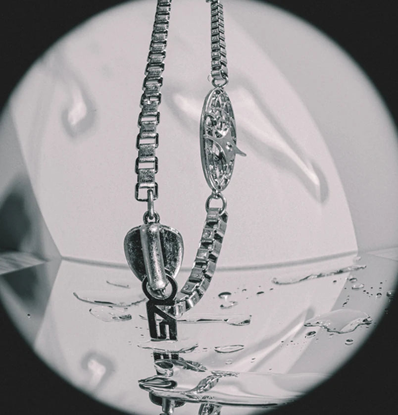 Salute x K.O.O.D KS Blade Multi Chain Necklace