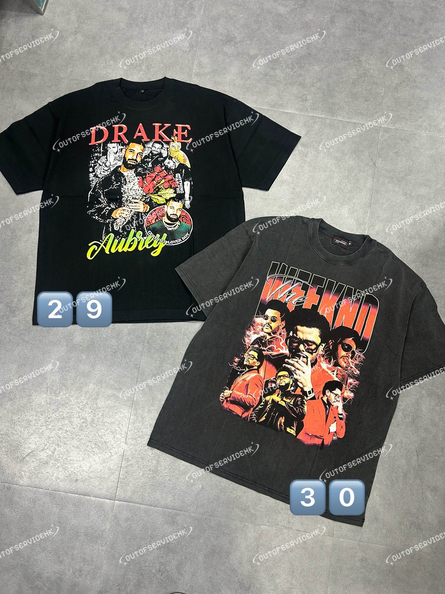 (BUY 2 GET 2 FREE !!!) (買2送2) NBA/RAPPER Washed Tee