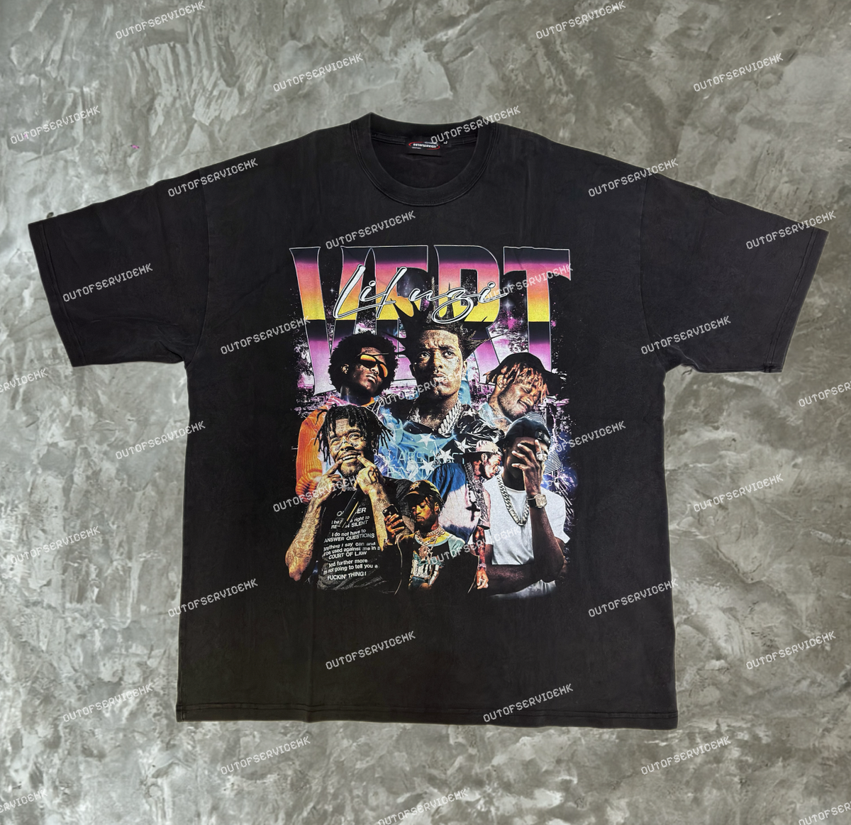 (BUY 2 GET 2 FREE !!!) (買2送2) NBA/RAPPER Washed Tee