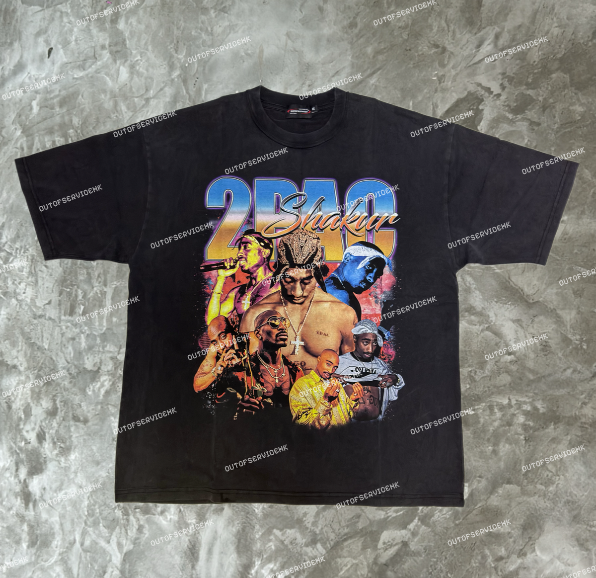 (BUY 2 GET 2 FREE !!!) (買2送2) NBA/RAPPER Washed Tee