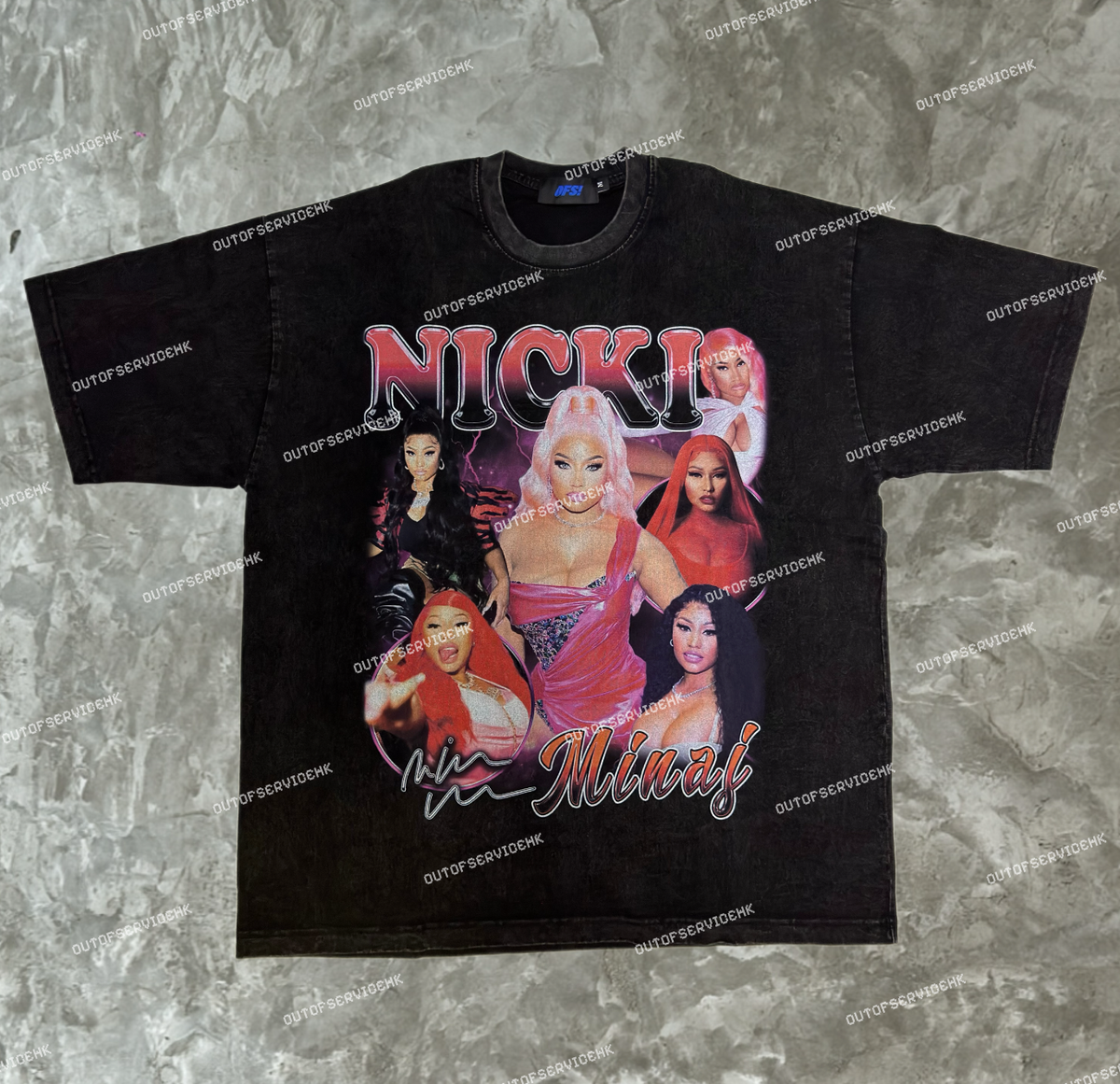 (BUY 2 GET 2 FREE !!!) (買2送2) NBA/RAPPER Washed Tee
