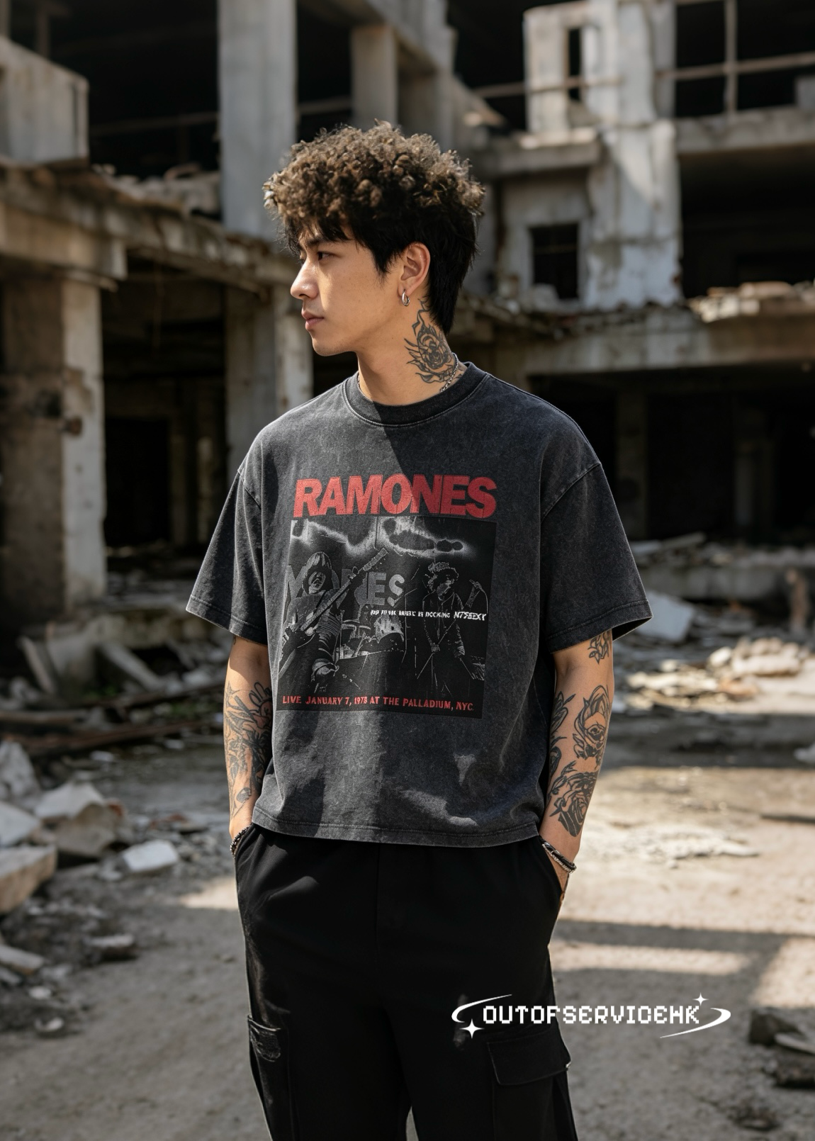 OFS!STUDIO Washed BOXY Tee #T2606
