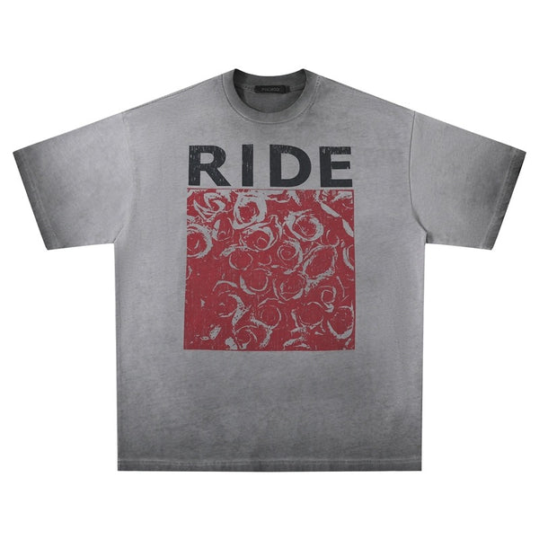 PSYCHO DESIGN RIDE washed tee