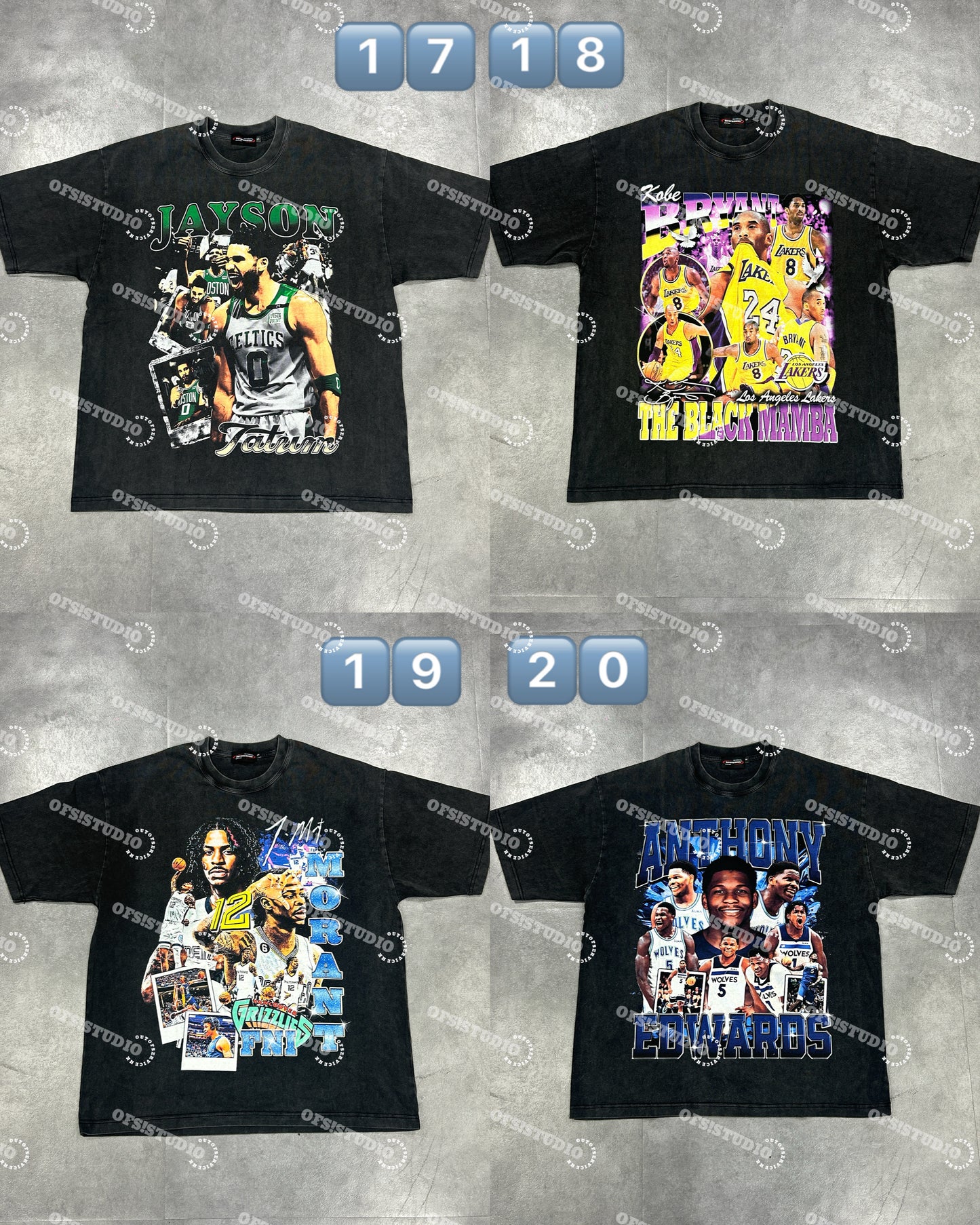 (買3送1) NBA Washed Tee