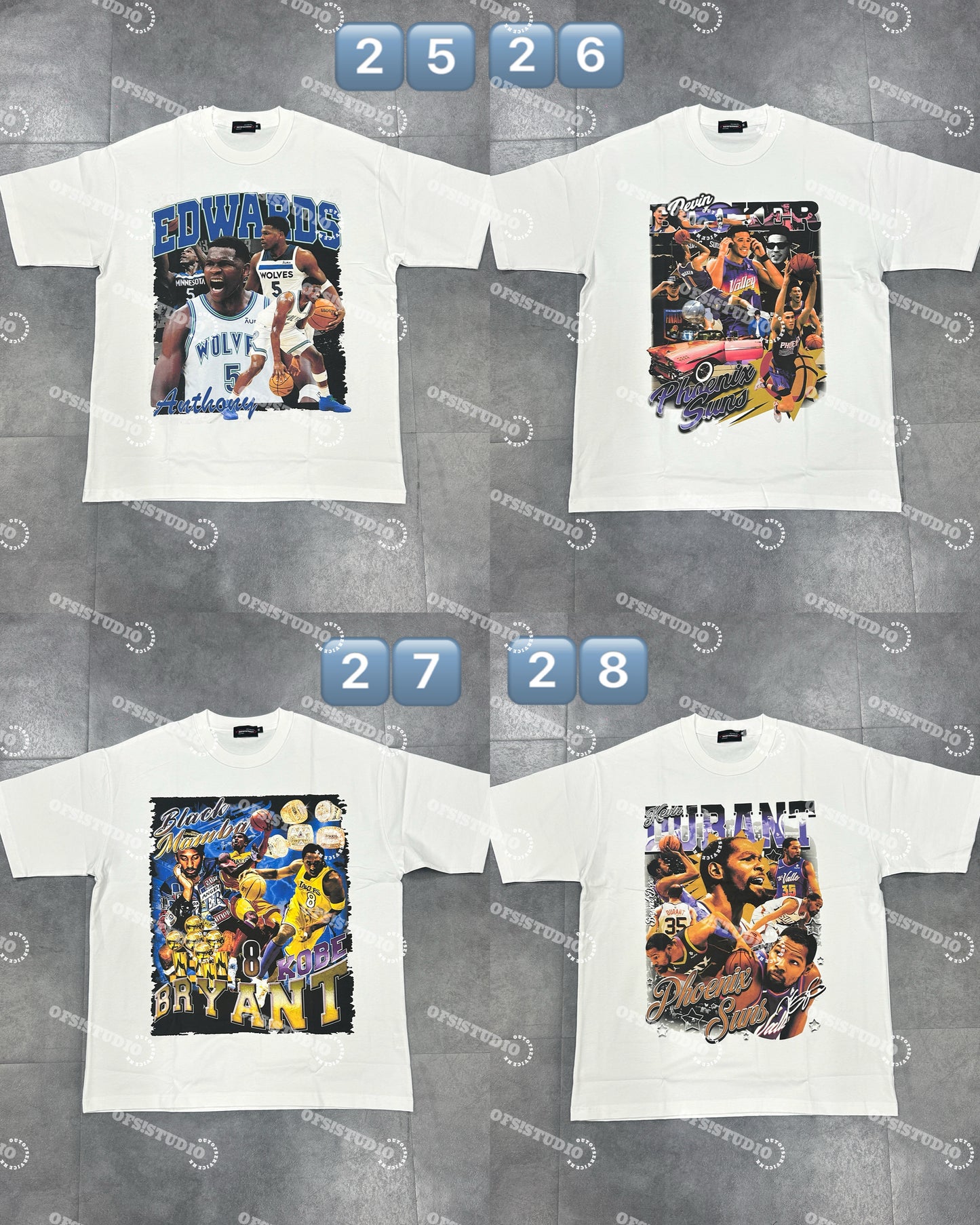 (買3送1) NBA Washed Tee