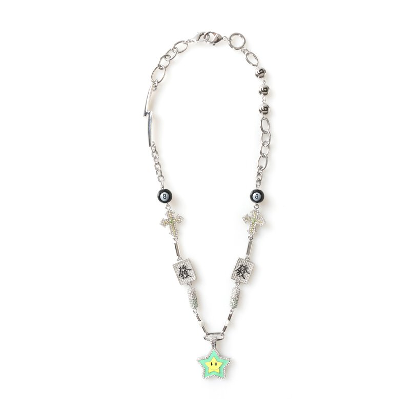 Maison emerald lucky star necklace