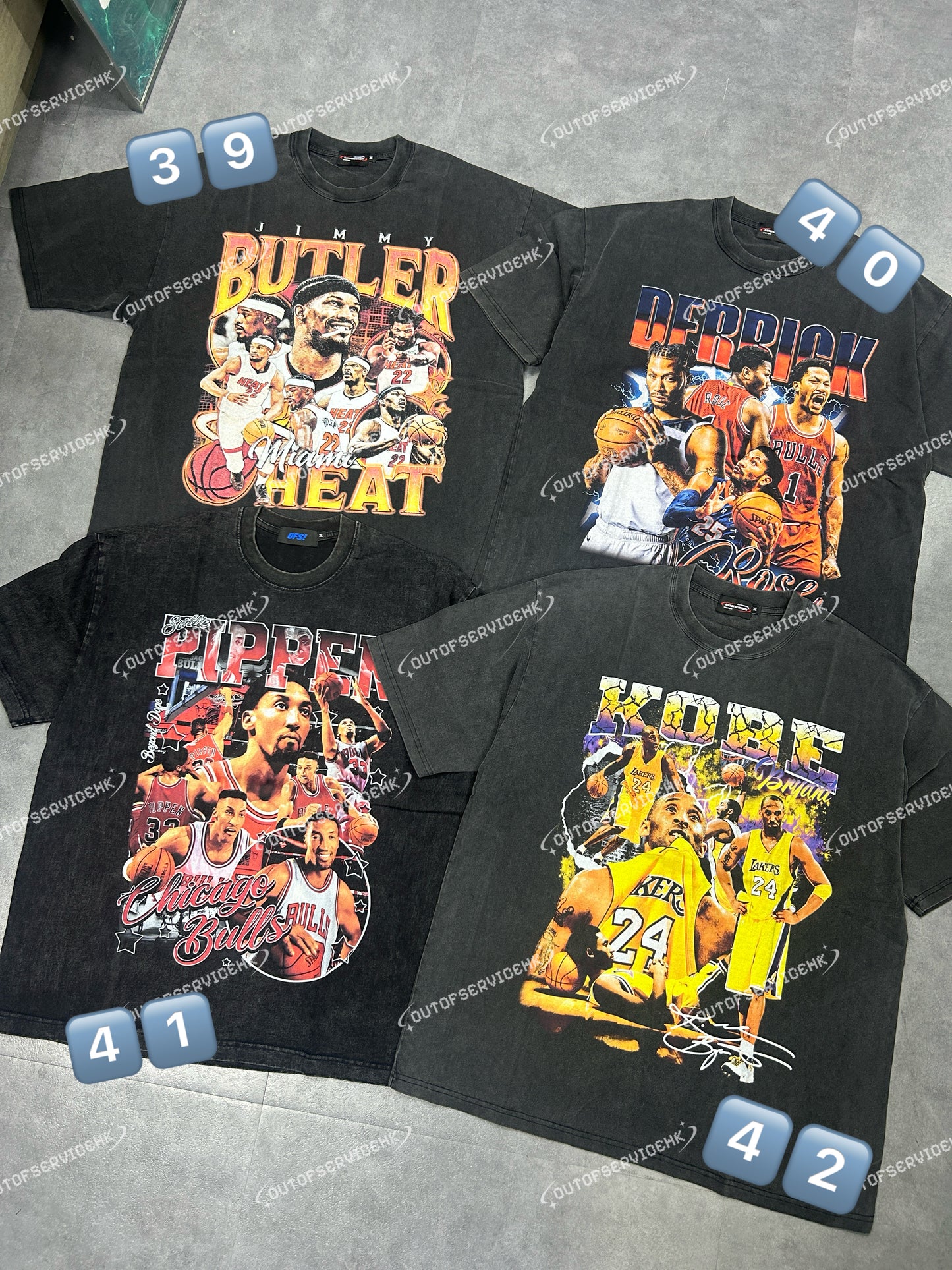 (BUY 2 GET 2 FREE !!!) (買2送2) NBA/RAPPER Washed Tee