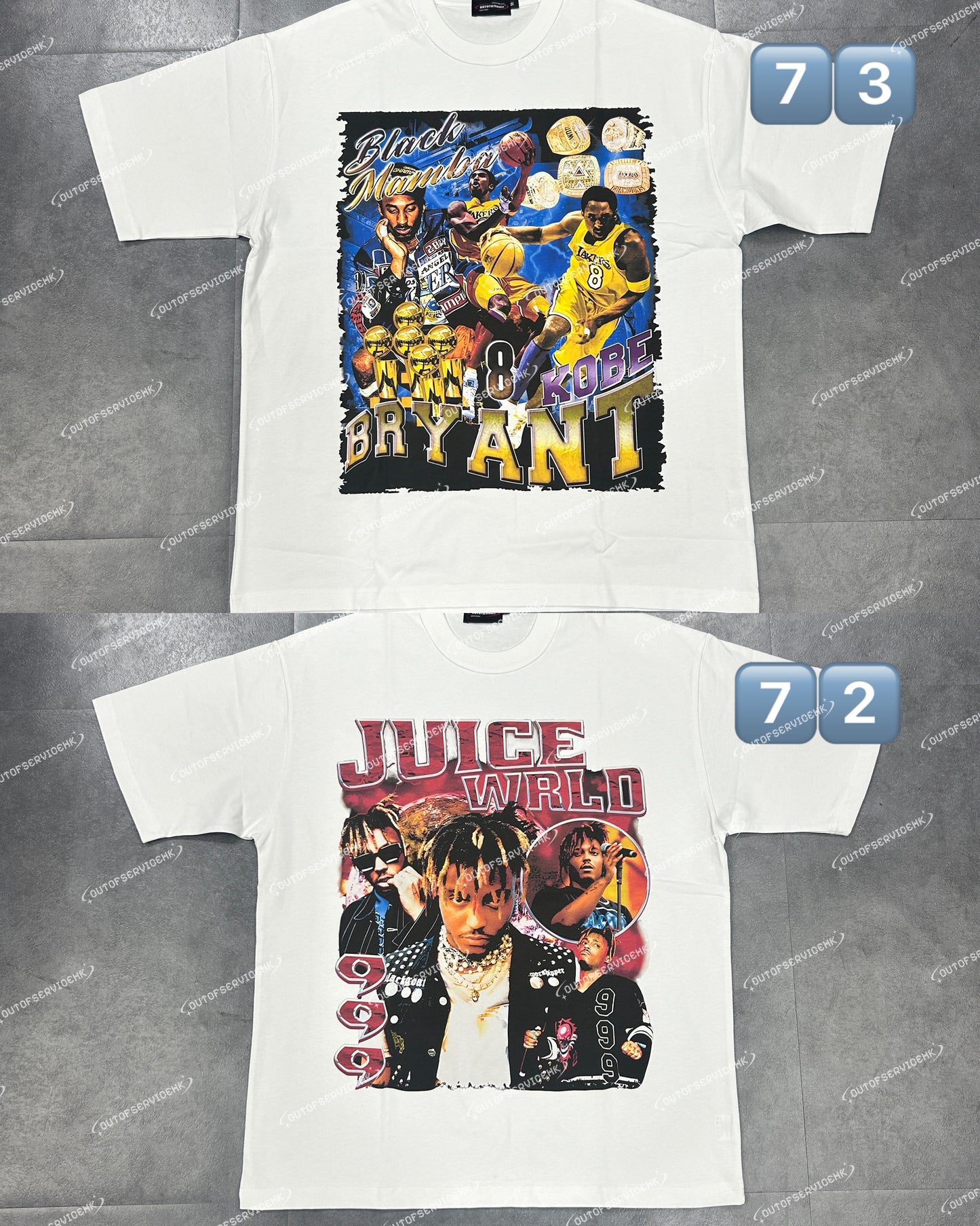 (BUY 2 GET 2 FREE !!!) (買2送2) NBA/RAPPER Washed Tee