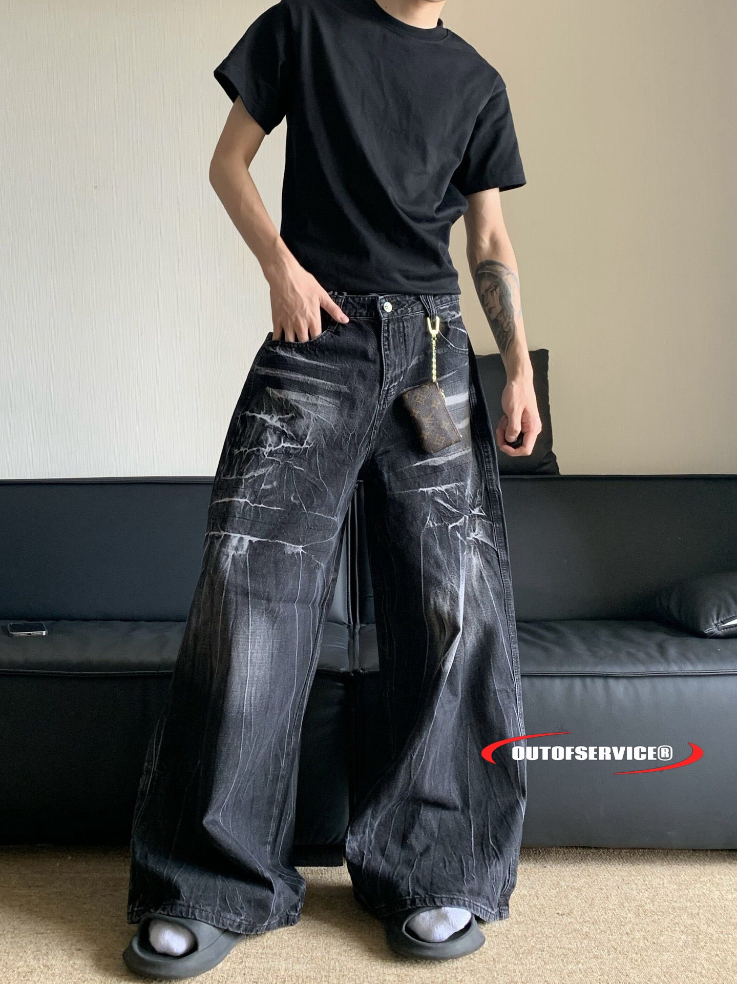 OFS!STUDIO washed baggy jeans #P01