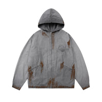 RECVOSION Dirty style zip jacket